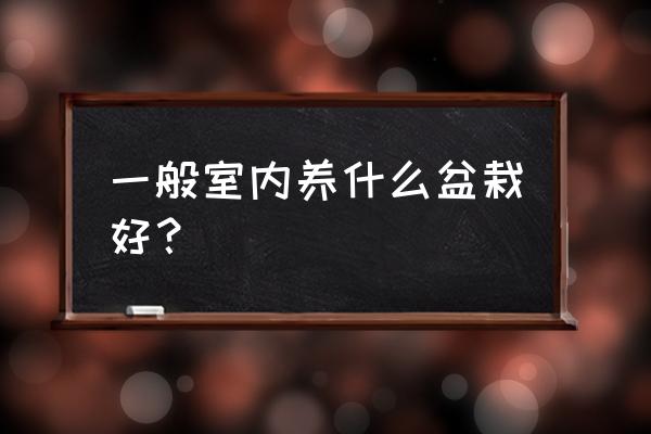 室内摆放什么盆栽最好 一般室内养什么盆栽好？