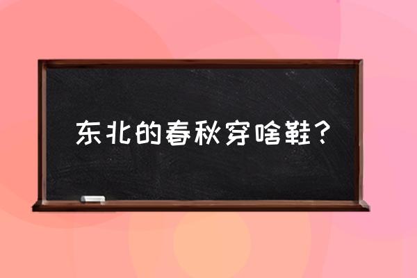 春秋天穿什么休闲鞋 东北的春秋穿啥鞋？