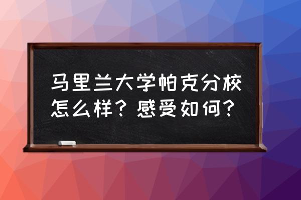 马里兰大学商科好吗 马里兰大学帕克分校怎么样？感受如何？