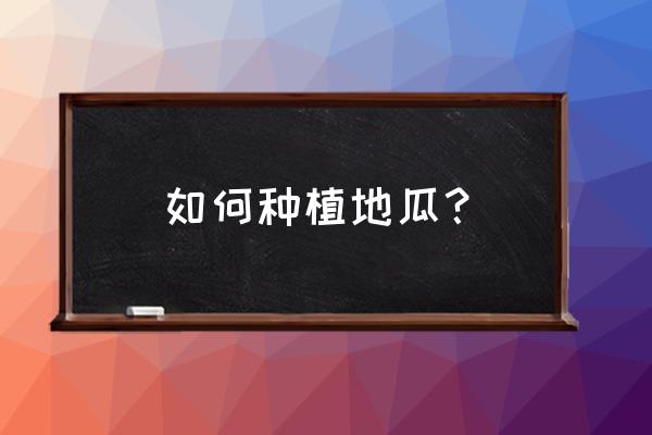 我的世界怎么让村民自己种植 如何种植地瓜？