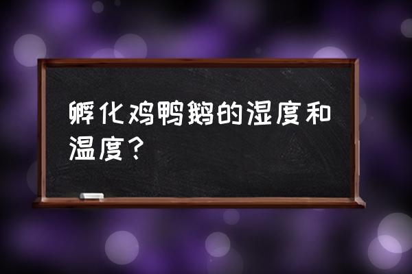 孵化鸽子的最佳温度是多少 孵化鸡鸭鹅的湿度和温度？