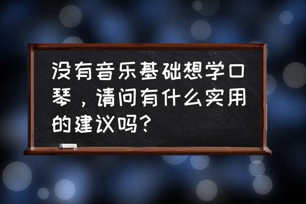 没有任何音乐基础能考音乐学院吗 没有音乐基础想学口琴，请问有什么实用的建议吗？