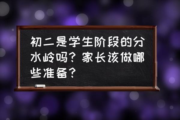 时刻准备着才是最好的准备 初二是学生阶段的分水岭吗？家长该做哪些准备？